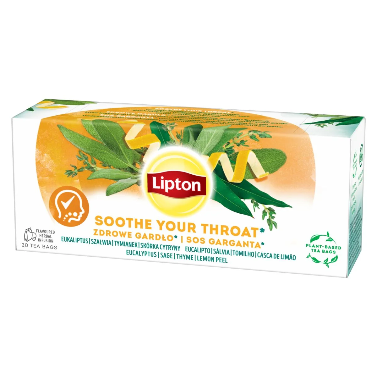 Lipton Úleva pro hrdlo porcovaný čaj 20x1,7 g