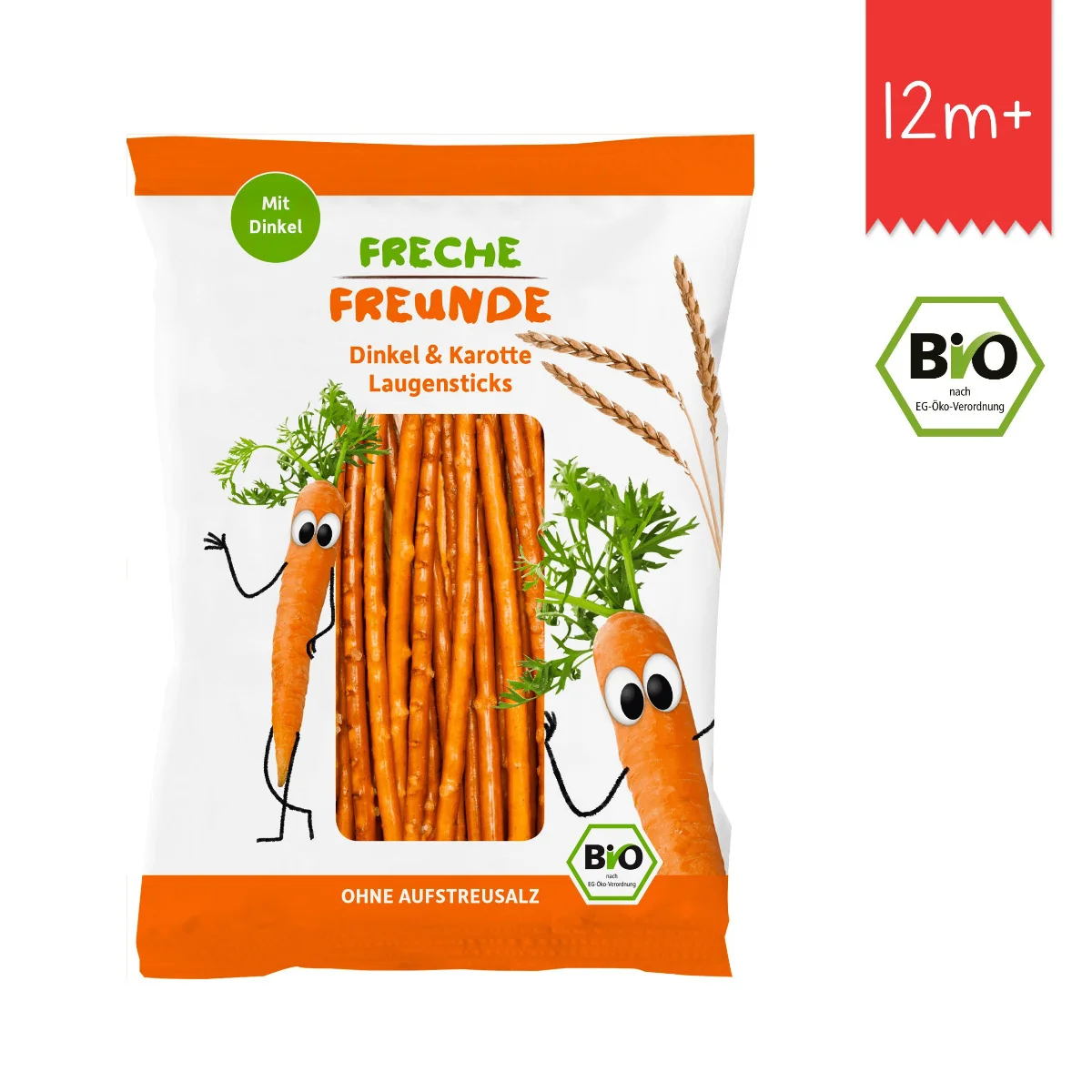 Freche Freunde BIO Špaldové tyčinky s mrkví 75 g