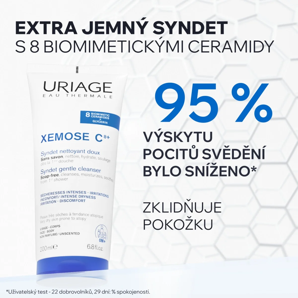 Uriage Xémose C8+ Mycí gel pro velmi suchou až atopickou pokožku 200 ml