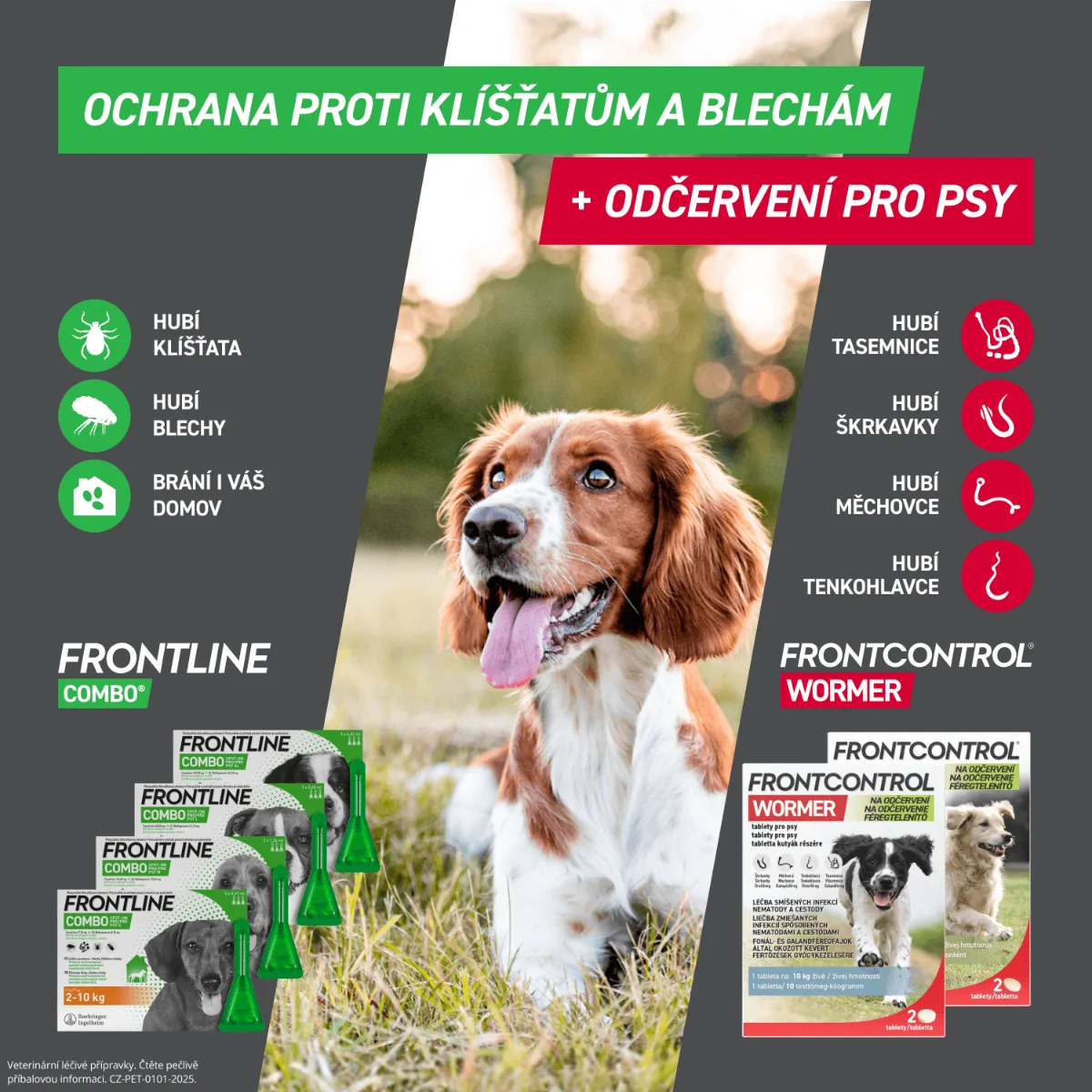 FRONTLINE COMBO pro psy 2–10 kg (S) 3 pipety