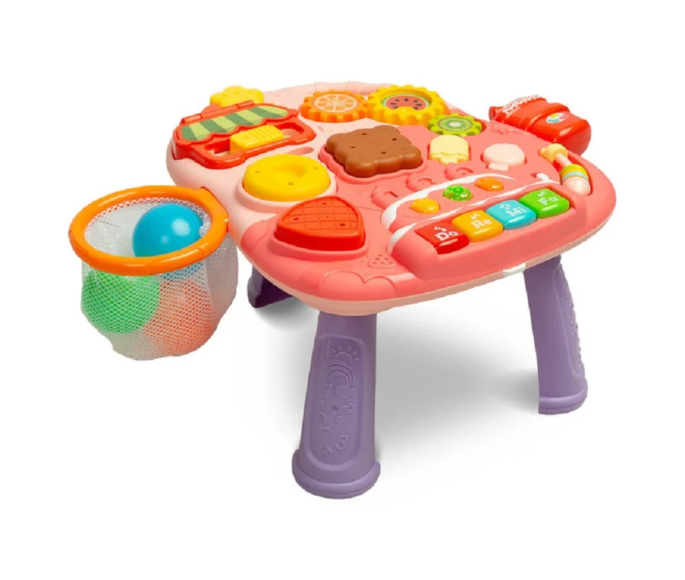 Toyz Multifunkční chodítko 5v1 - růžové
