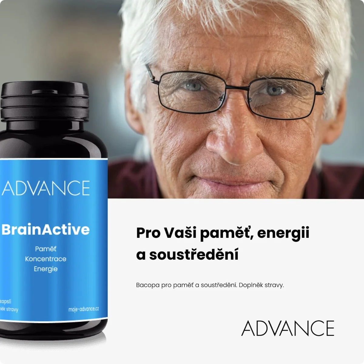 ADVANCE BrainActive paměť, koncentrace, energie 60 kapslí