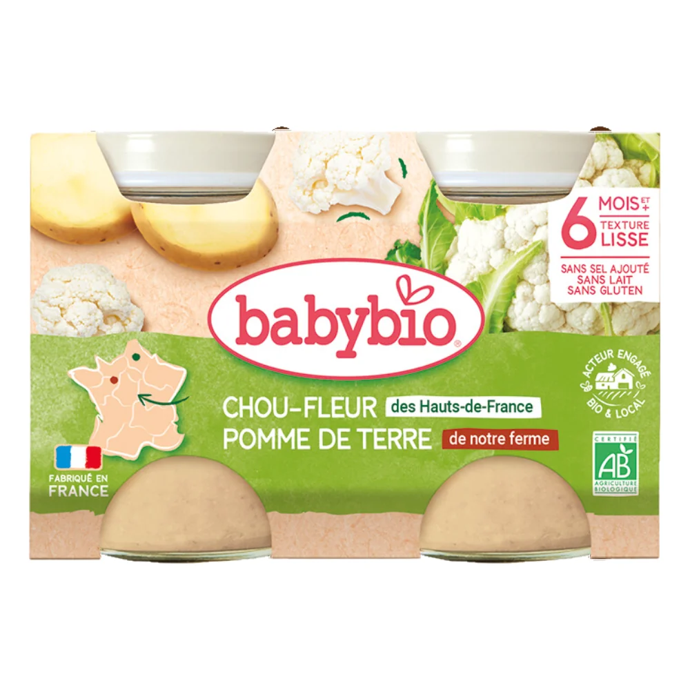 Babybio Květák a brambory 2x130 g