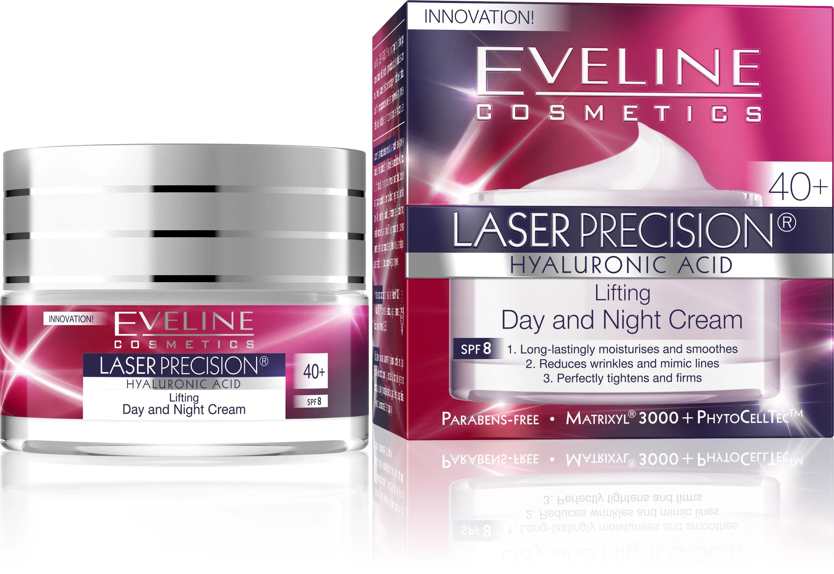 Eveline Laser Therapy Total Lift 40+ liftingový denní a noční krém 50 ml