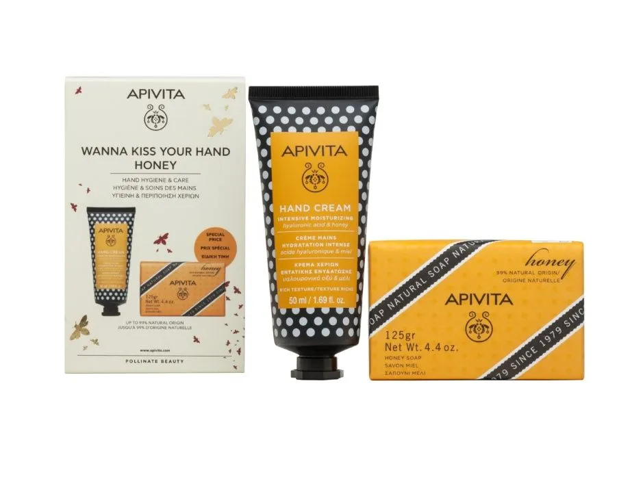 APIVITA Honey Hand Cream 50 ml + Honey Soap 125 g dárkové balení