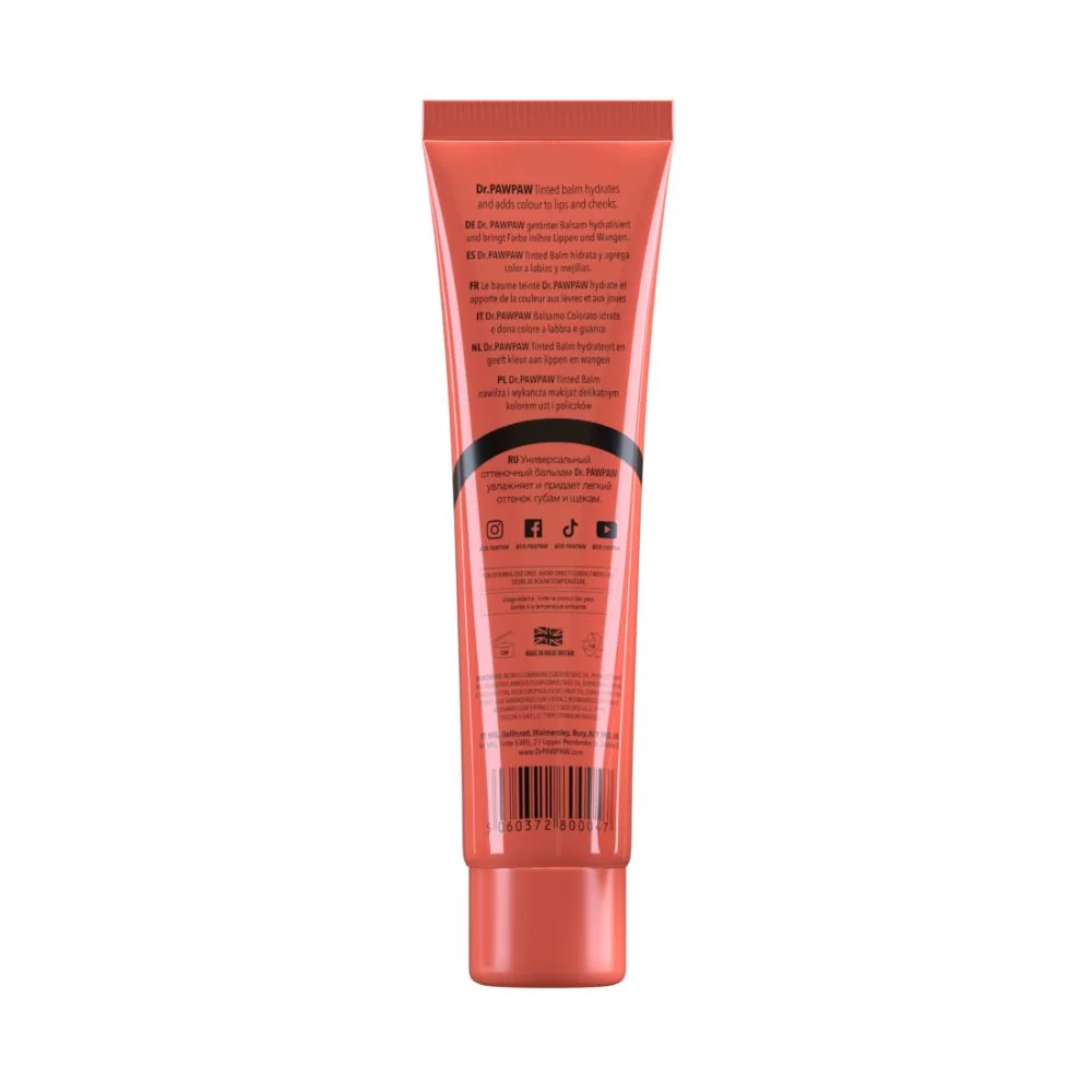 Dr. PAWPAW Peach Pink víceúčelový tónovaný balzám 25 ml