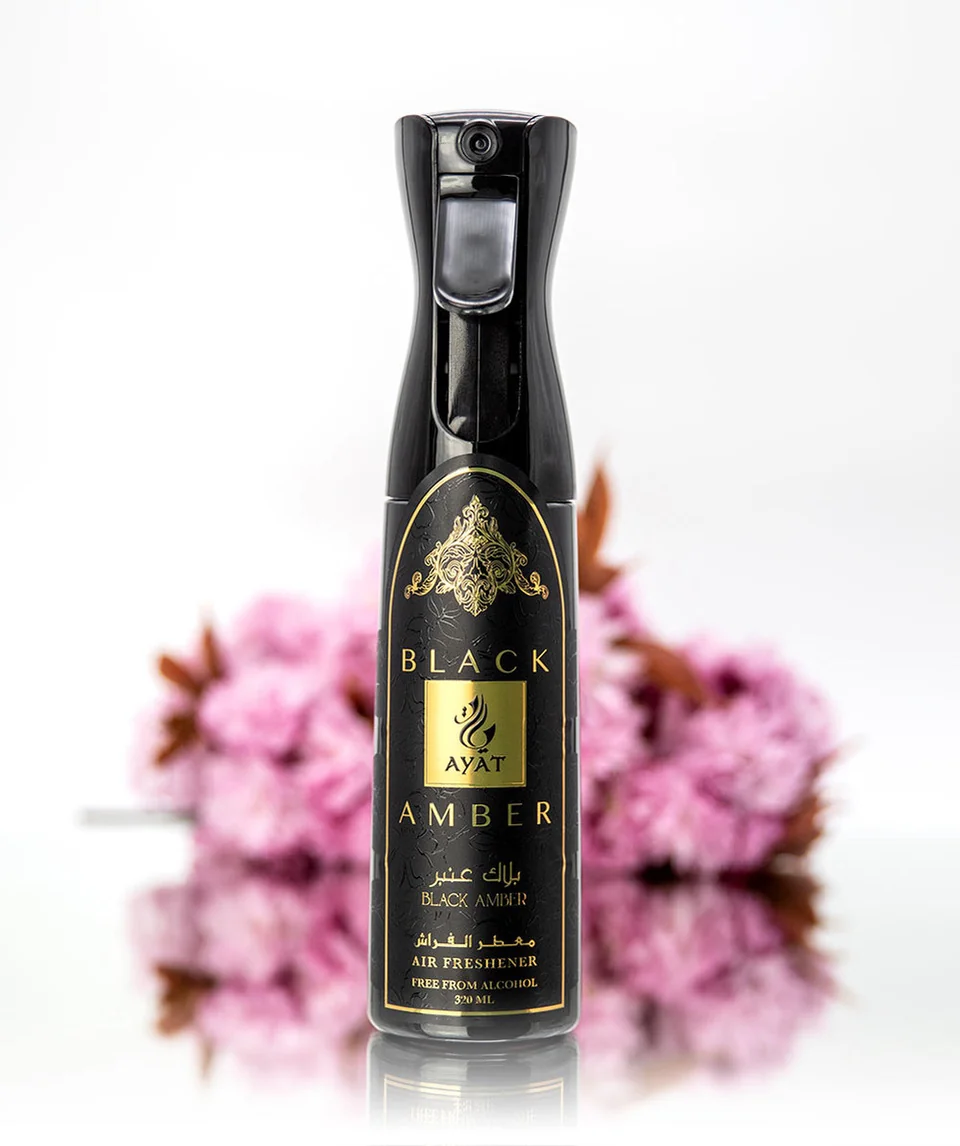 Ayat Perfumes Osvěžovač vzduchu - Air Freshener - BLACK AMBER - 320ml