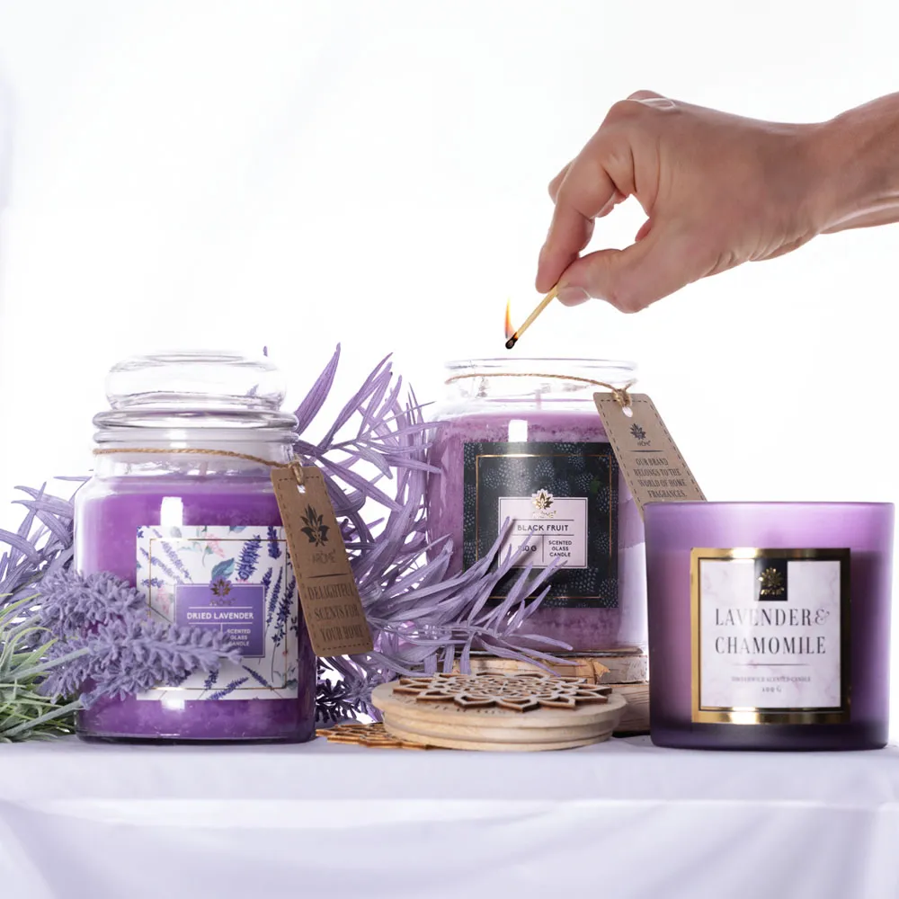 ARÔME Vonná svíčka Lavender & Chamomile 400 g 