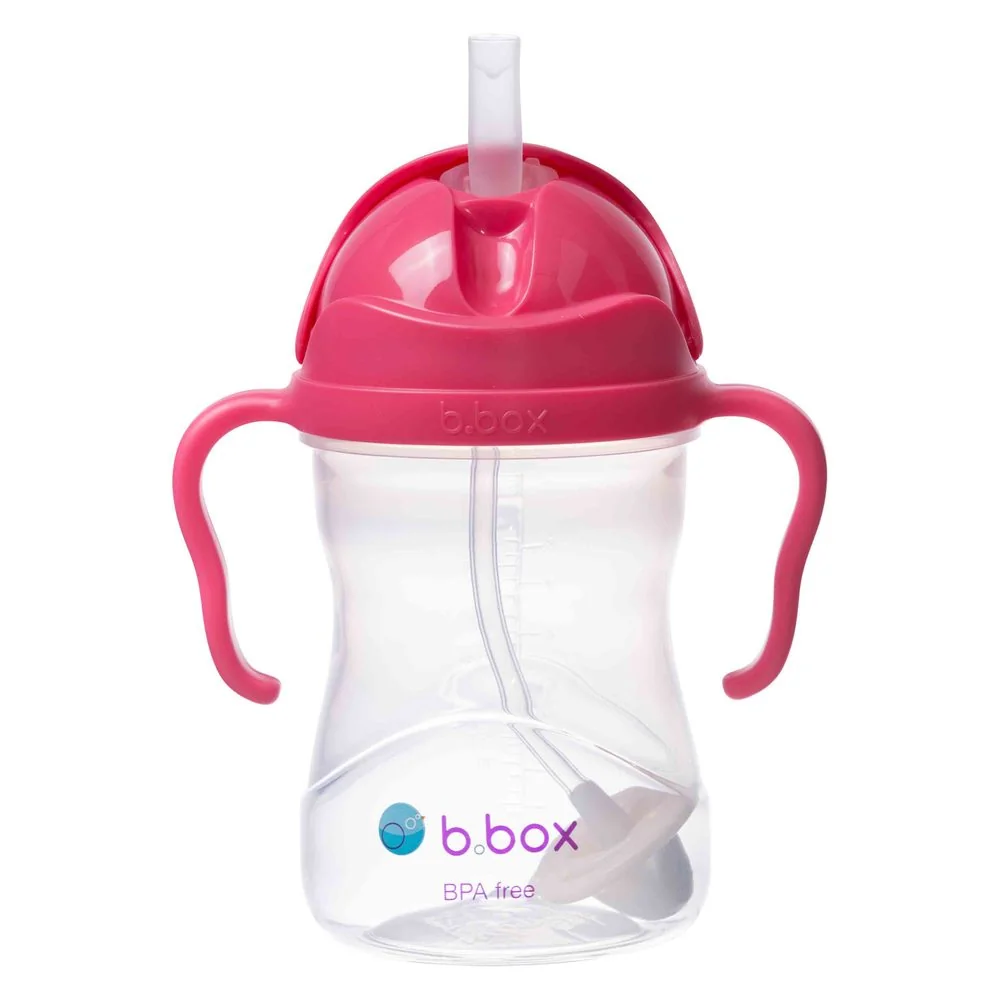 B.BOX Hrneček s brčkem - malina 240 ml