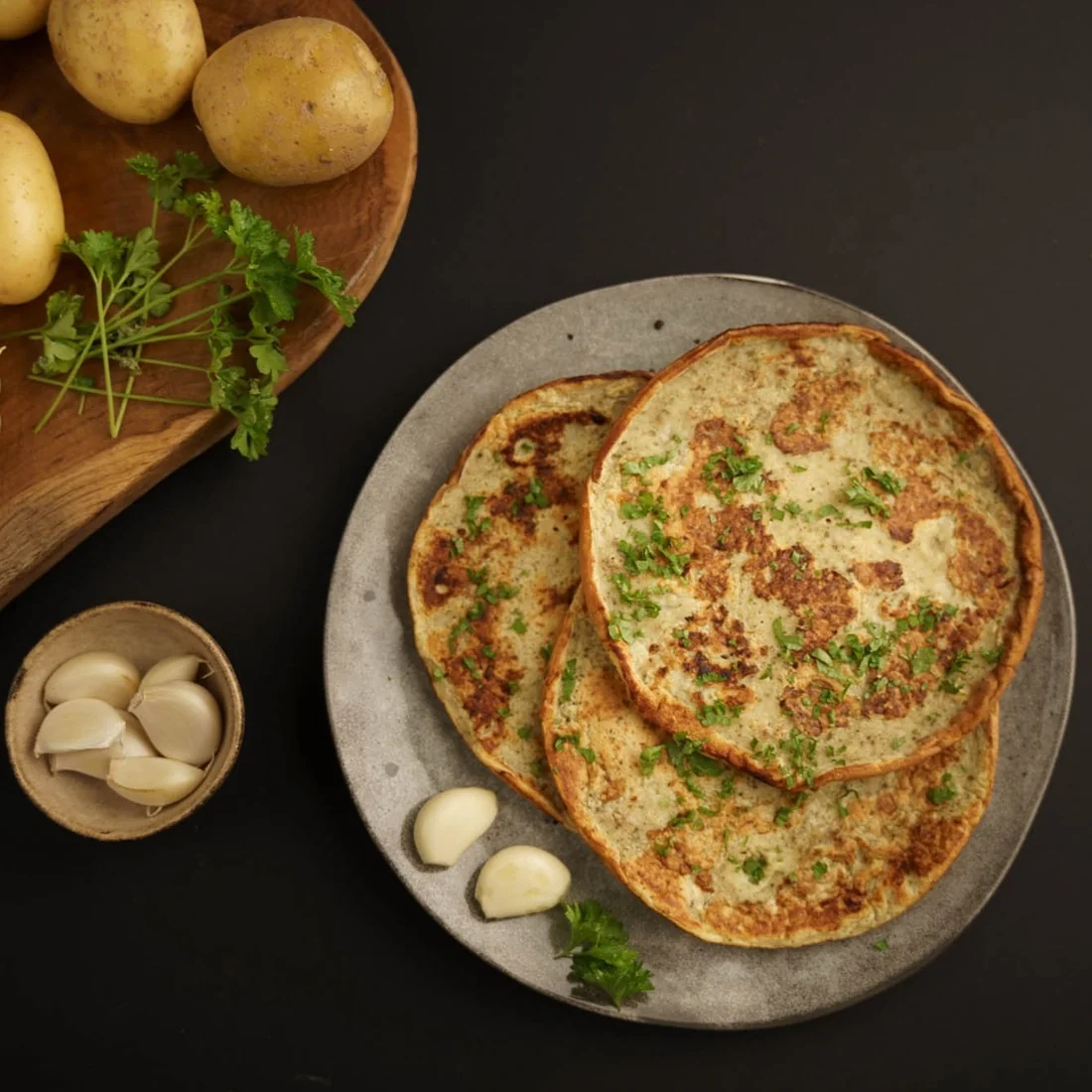 KetoDiet Proteinová omeleta - „bramborák“ s česnekem a majoránkou (7 porcí) 