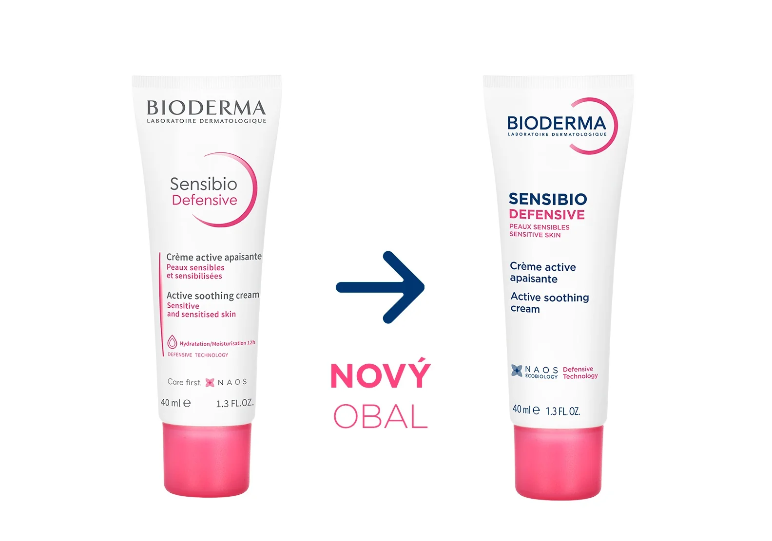 BIODERMA Sensibio Defensive aktivní zklidňujicí krém s lehkou texturou 40 ml