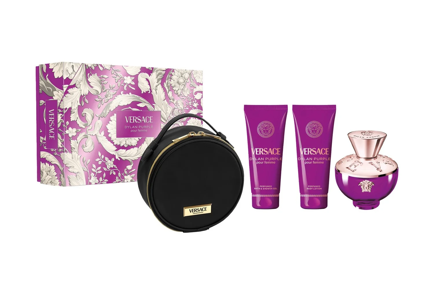 Versace Dylan Purple dárkový set pro ženy 4 ks