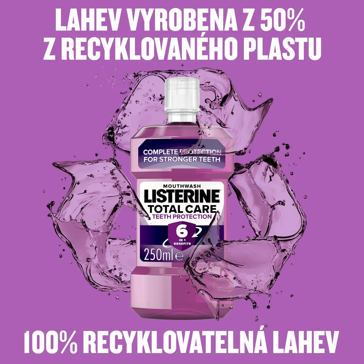 Listerine Total Care Teeth Protection ústní voda 250 ml