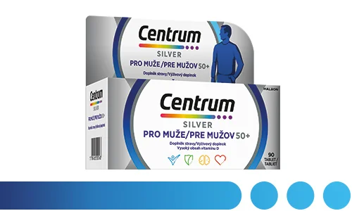 Centrum multivitamín pro muže 50+. Vysoce kvalitní výživové složení vyvinuté speciálně pro muže nad 50 let Centrum multivitamín pro muže 50+. Vysoce kvalitní výživové složení vyvinuté speciálně pro muže nad 50 let