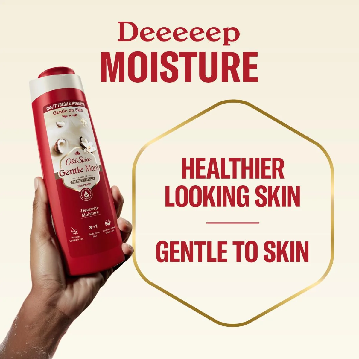 Old Spice Gentle Man's Kokos + Vanilka sprchový gel 3v1 800 ml