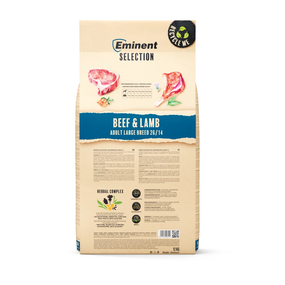 Eminent Selection Adult Large Breed Beef&Lamb 12 kg