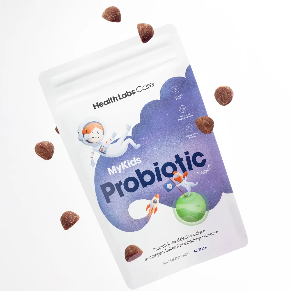 Health Labs Care My Kids Probiotic želé bonbony 60 ks ovocné