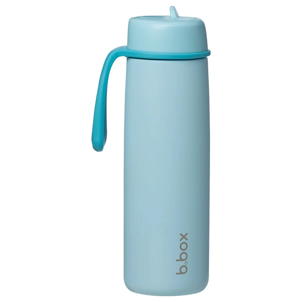 B.BOX Nerezová termolahev s brčkem 690 ml - lagoon