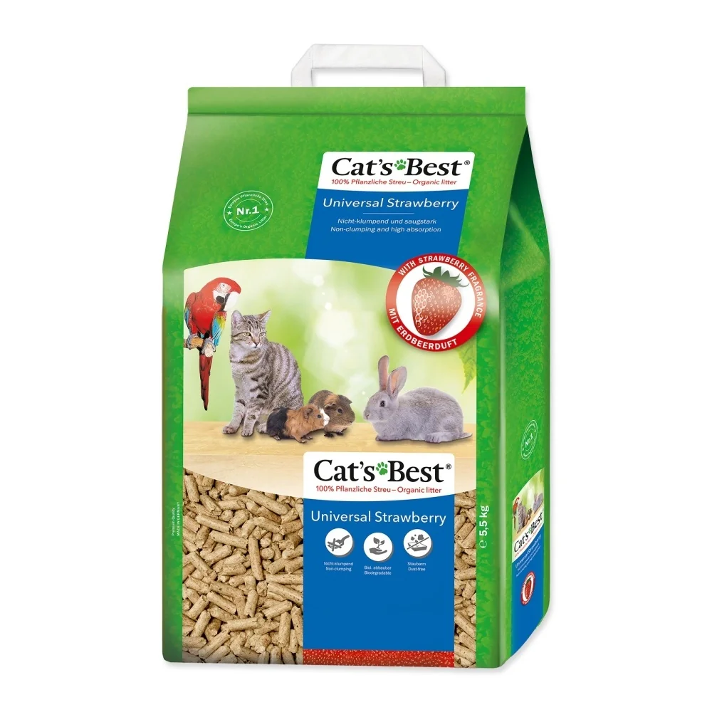 Cats Best Kočkolit Universal jahoda 10 l 5,5 kg
