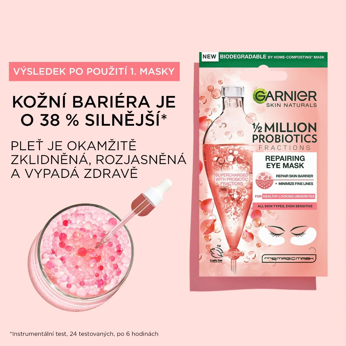 Garnier Skin Naturals Regenerační oční textilní maska 6 g