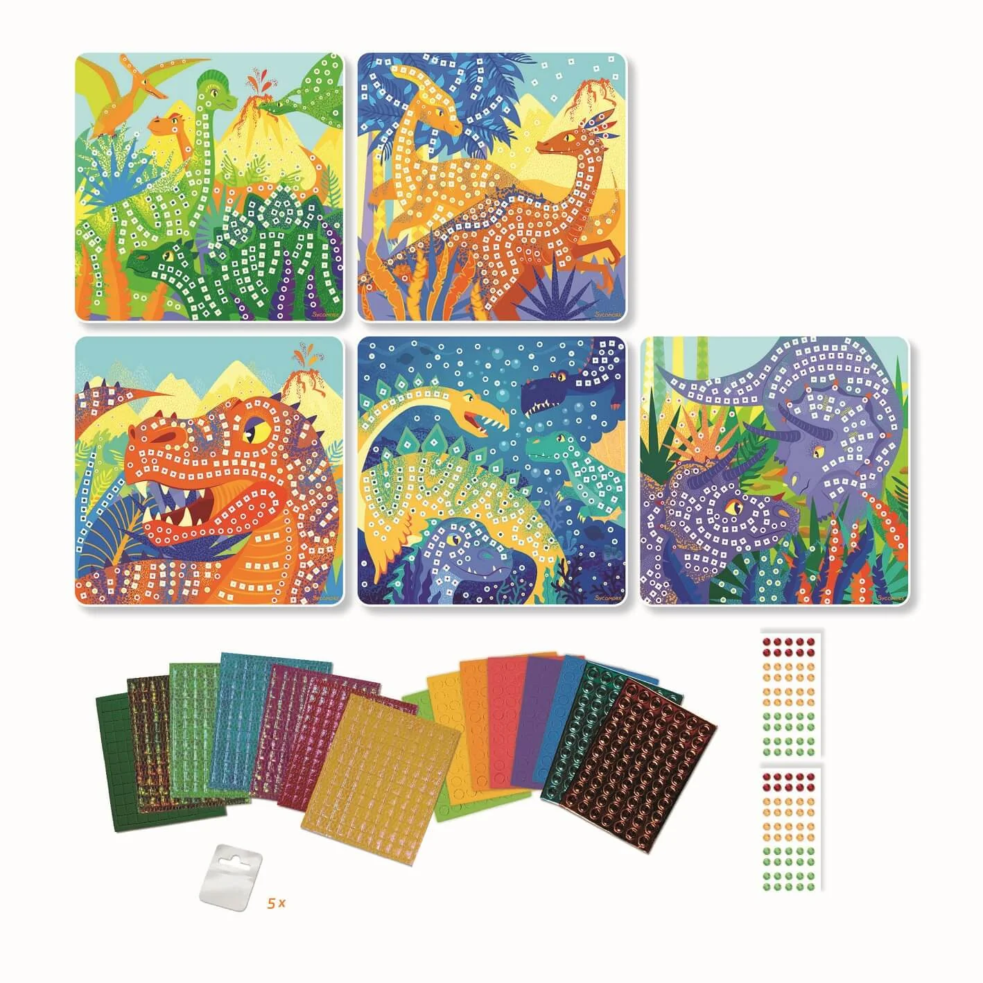 Sycomore Stick & Fun - mozaika - svět dinosaurů