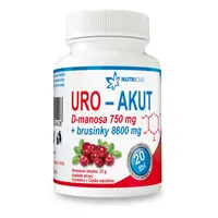 Nutricius URO-AKUT Manosa 750 mg + Brusinky 8600 mg