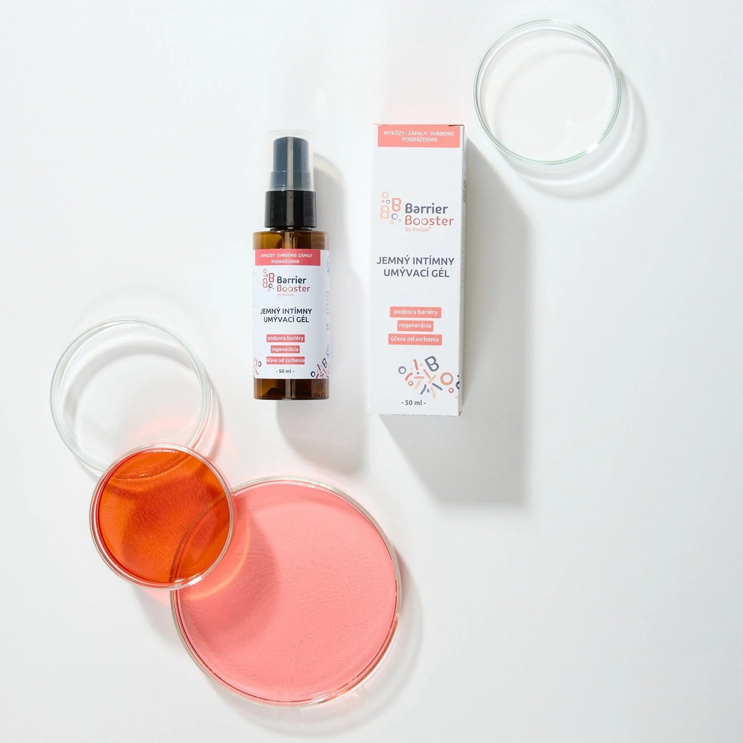 Kvitok Barrier Booster Jemný intimní mycí gel (50 ml) 