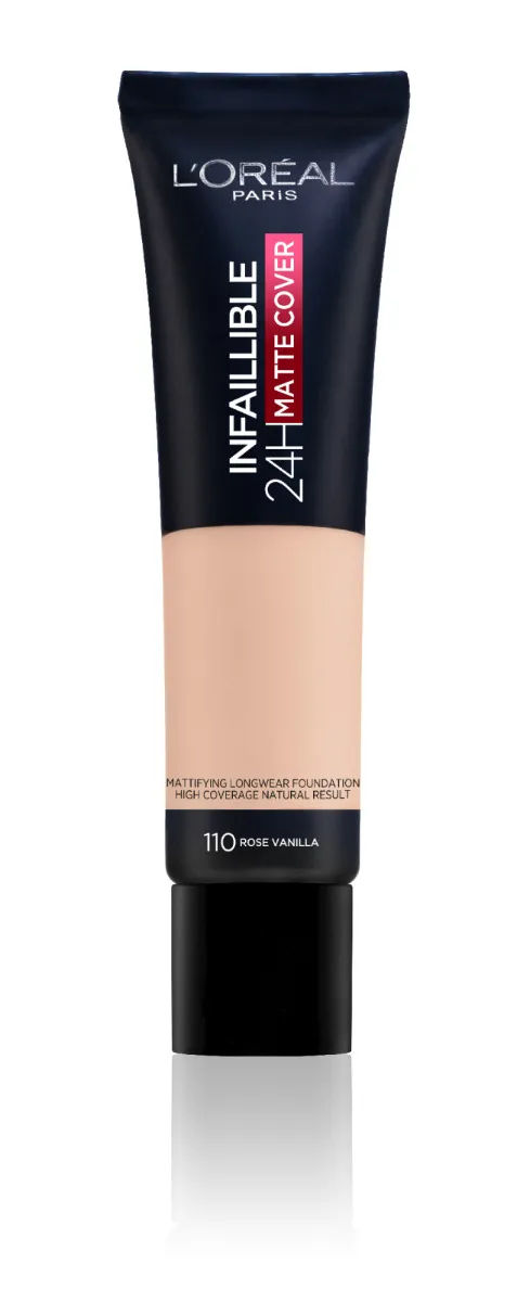 Loréal Paris Infaillible 32H Matte Cover odstín 110 Rose Vanilla dlouhotrvající make-up 30 ml