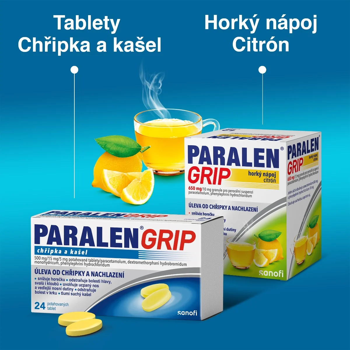 Paralen Grip Chřipka a kašel 24 tablet