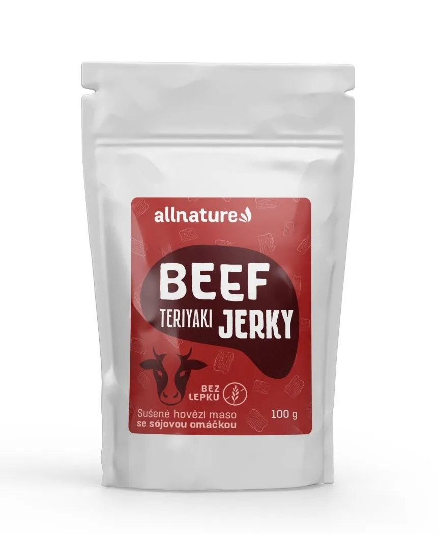 Allnature BEEF Teriyaki Jerky sušené hovězí maso 100 g