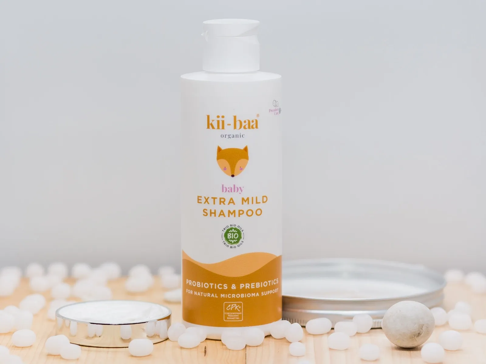 kii-baa organic Baby Extra jemný šampon s pro/prebiotiky 200 ml