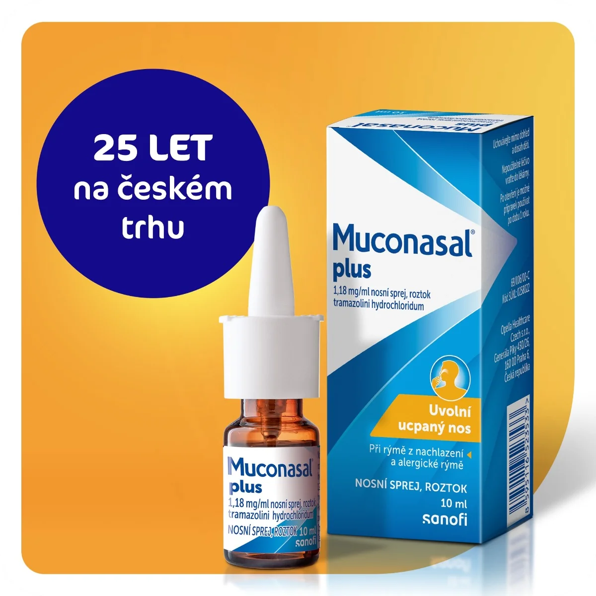 Muconasal Plus nosní sprej 10 ml