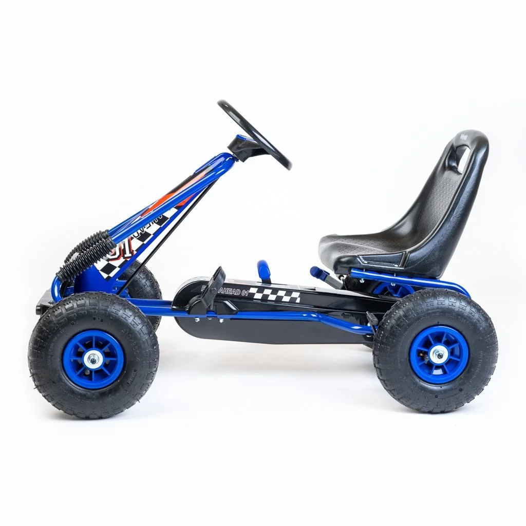 Baby Mix Dětská šlapací motokára Go-kart  Razor modrá