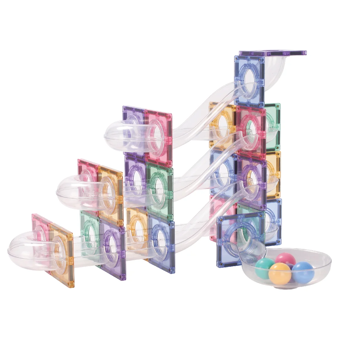 Cleverclixx Kuličková dráha Creative Pastel - 70 ks