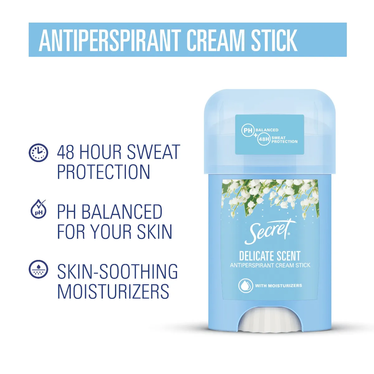 Secret Delicate Dámský krémový antiperspirant 40 ml