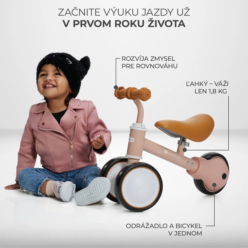 Kinderkraft Odrážedlo Cutie Pink