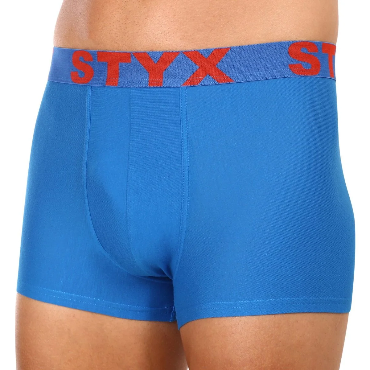 Styx 3PACK pánské boxerky sportovní guma modré (3G1167) M