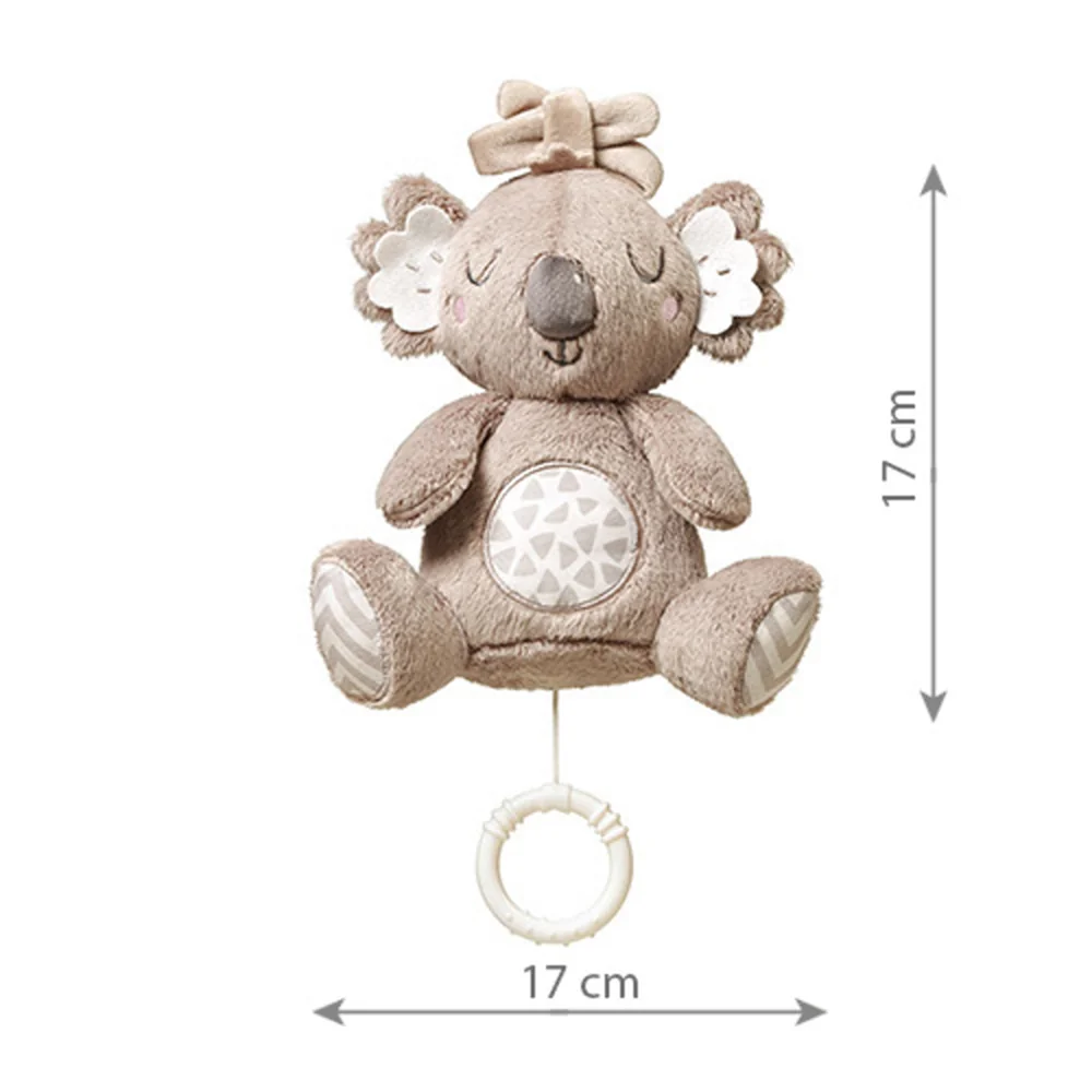 Babyono Závěsná plyšová hračka s melodií Koala Coco, šedá