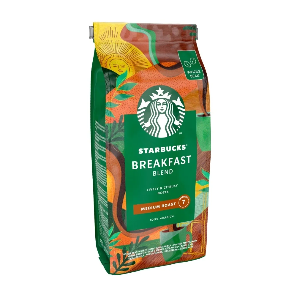 STARBUCKS Breakfast Blend zrnková káva 450 g