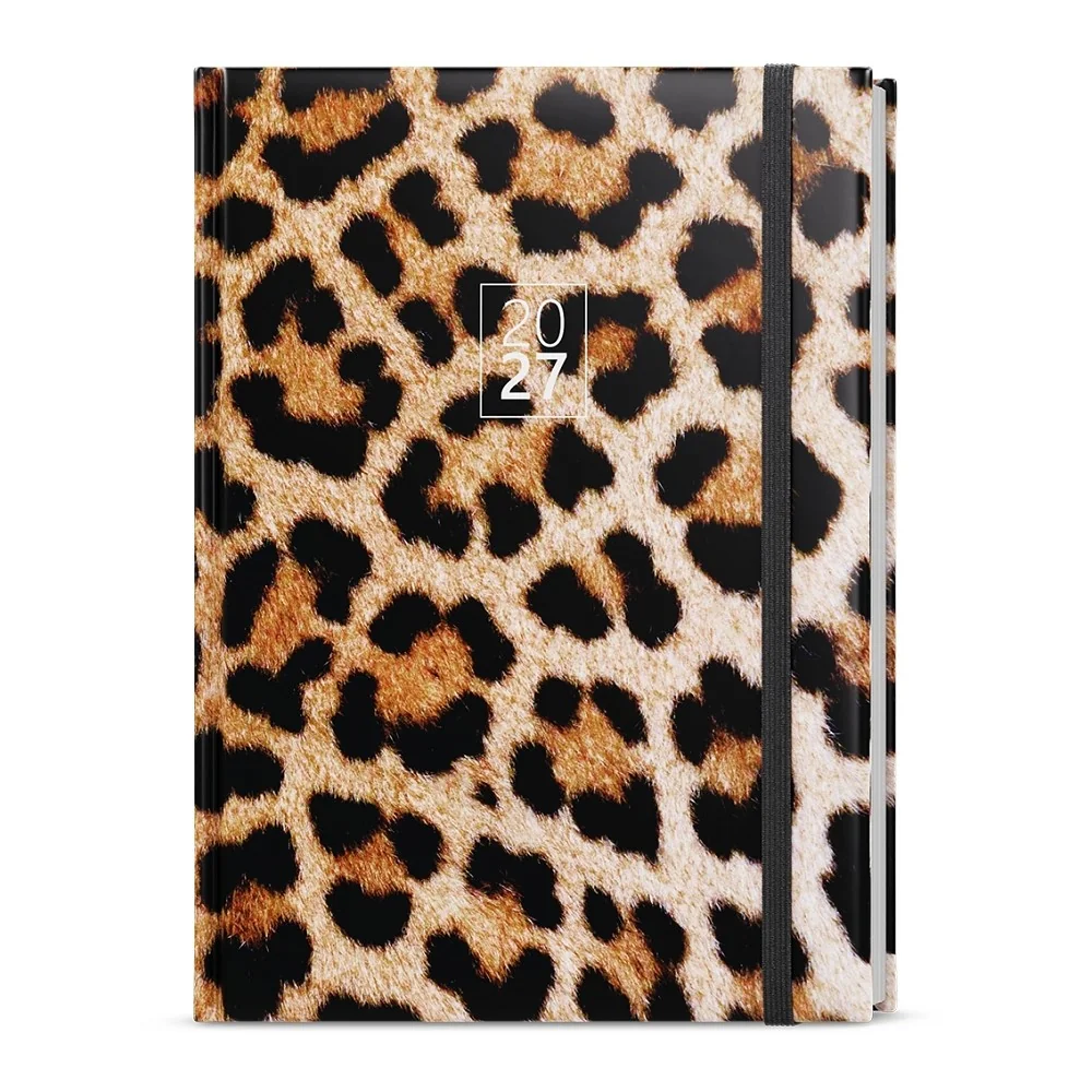 Baloušek David Lamino denní diář Leopard 2027, A5 14,3 × 20,5 cm