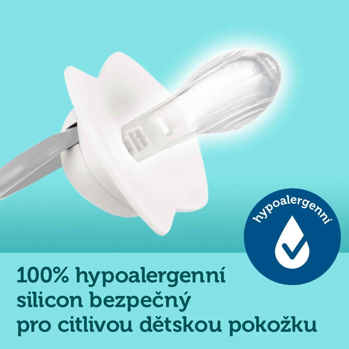 Canpol babies Set symetrických silikonových dudlíků 18m+ SLEEPY KOALA 2 ks modrý