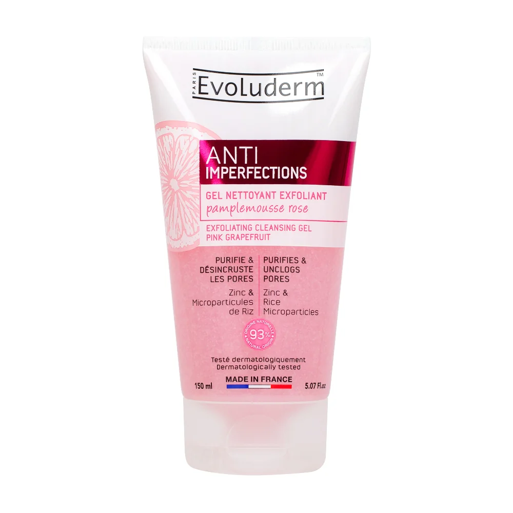 Evoluderm Exfoliační čisticí gel pro problematickou pleť Pink Grapefruit 150 ml