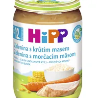 Hipp DĚTSKÉ MENU BIO Zelenina s krůtím masem
