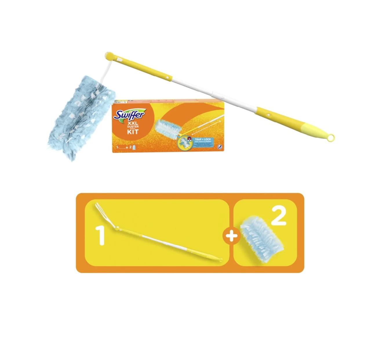 Swiffer Sada XXL Násada a 2 prachovky Box