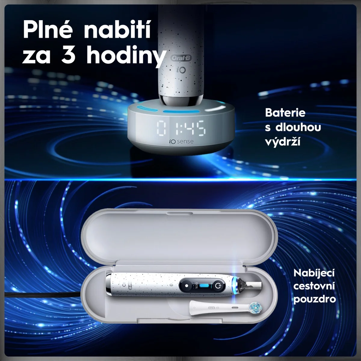 Oral-B iO Series 10 Stardust White elektrický zubní kartáček