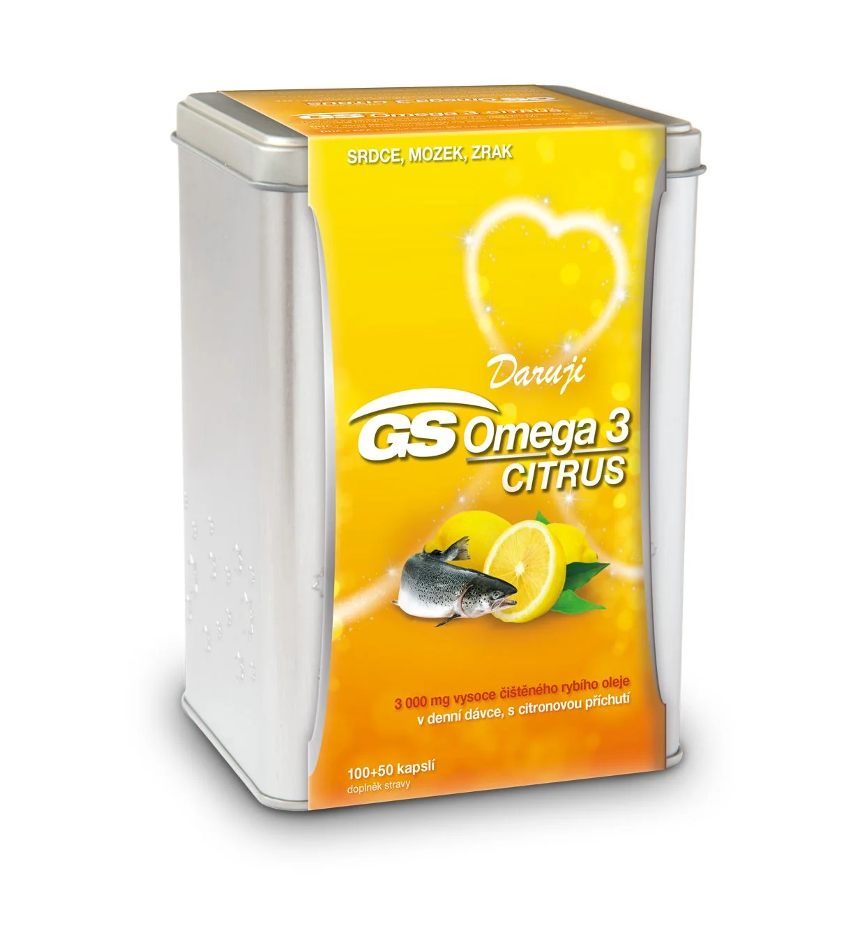 GS Omega 3 Citrus dárkové balení 100+50 kapslí