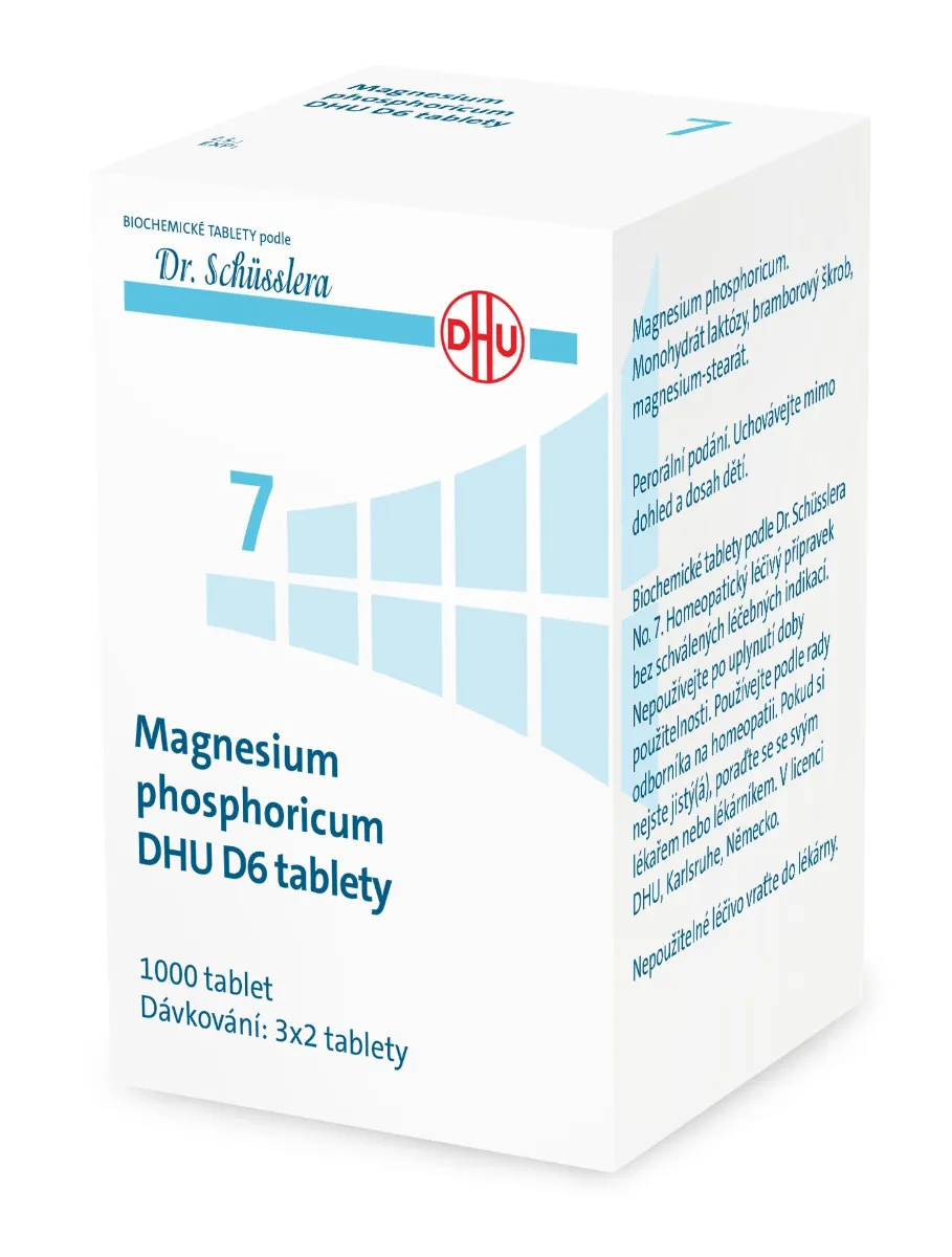 Schüsslerovy soli Magnesium phosphoricum DHU D6 1000 tablet