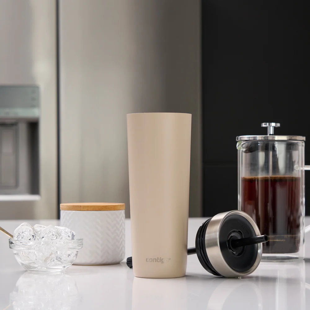 Contigo Láhev na pití Luxe Spillproof Tumb 720 ml světle hnědá