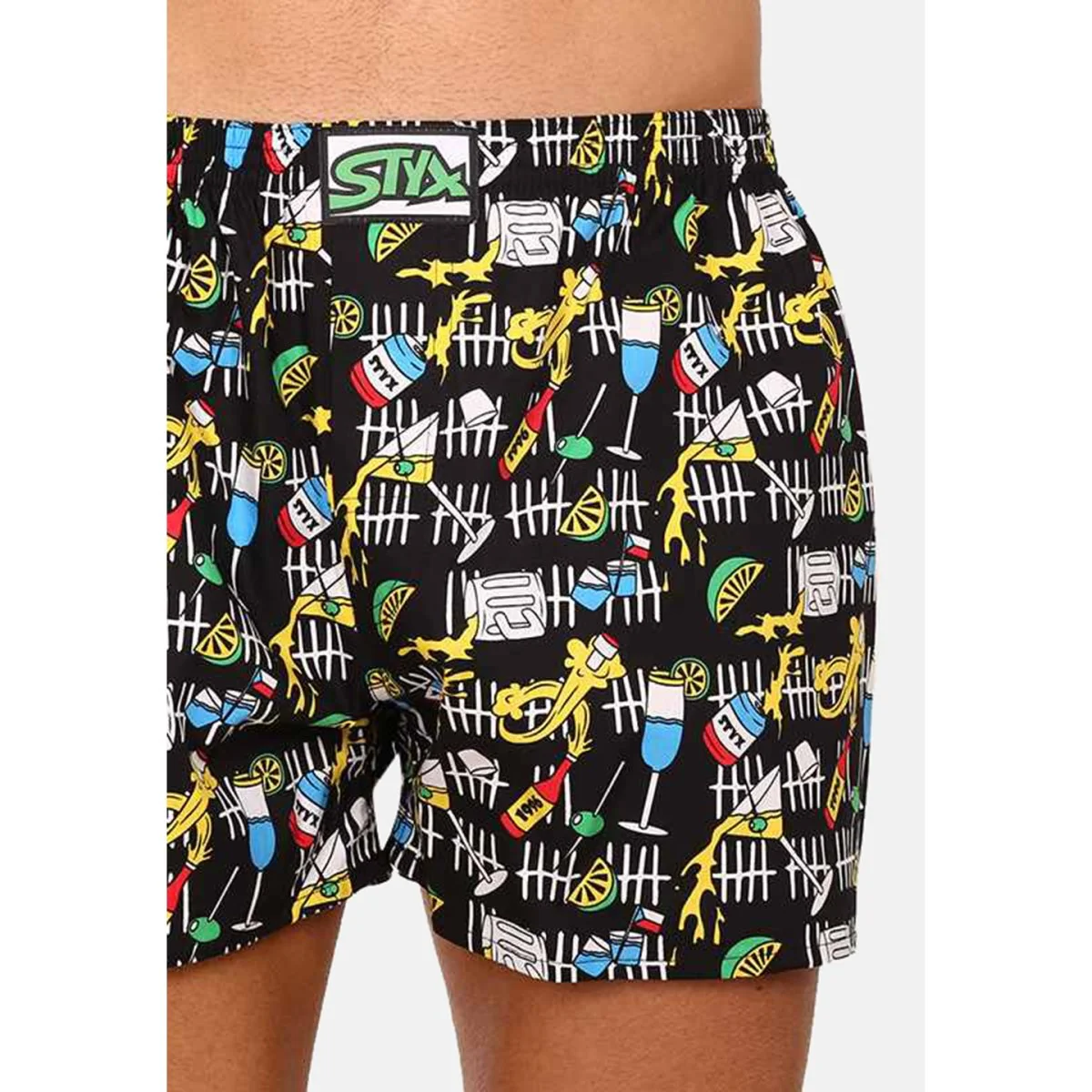 Styx Pánské trenky art klasická guma párty (A1251) M