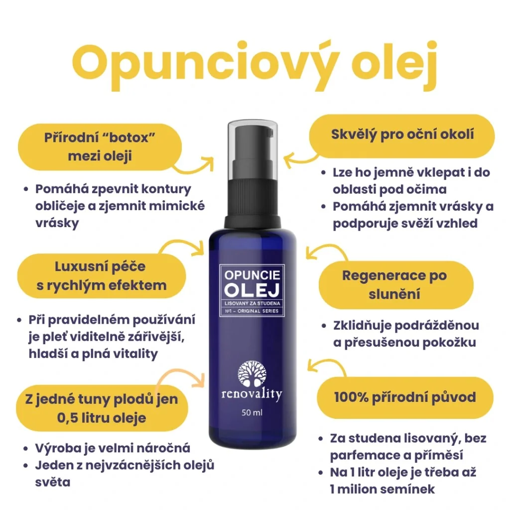 Renovality Opuncie olej za studena lisovaný 50 ml